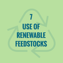 use of renewable feedstocks